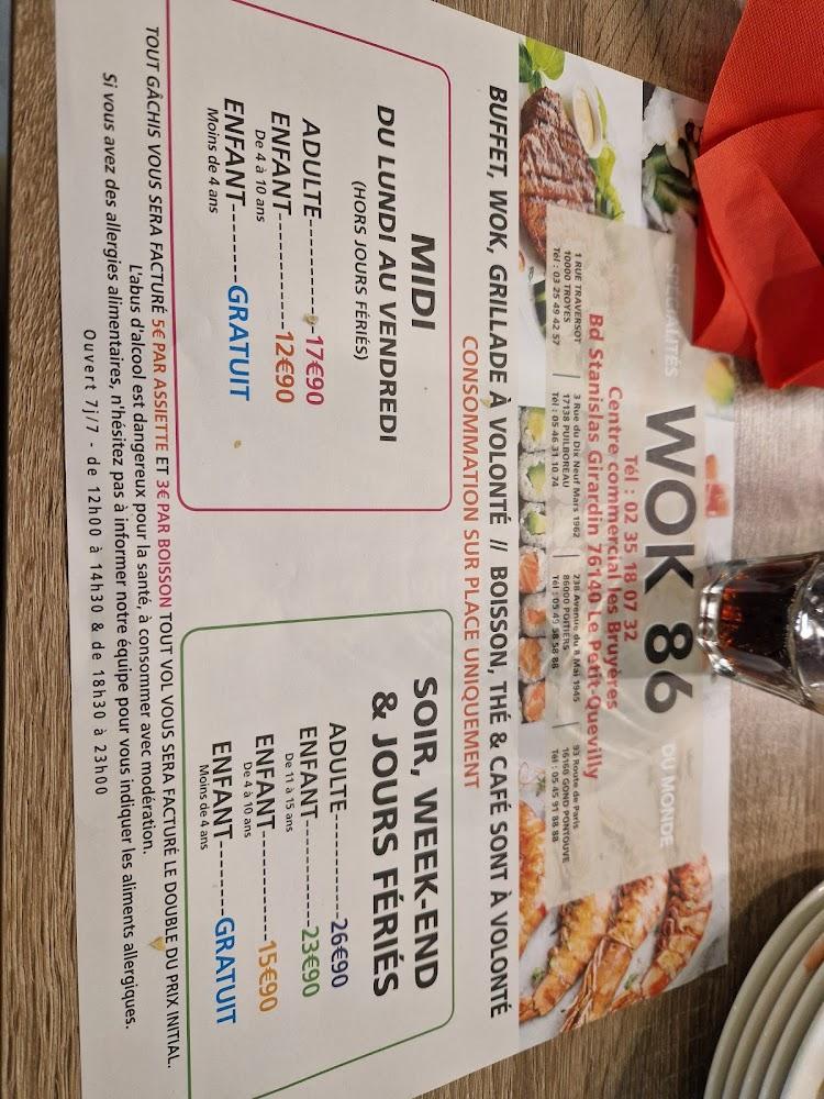 Wok 86 Le Petit-Quevilly - Menu Image 3